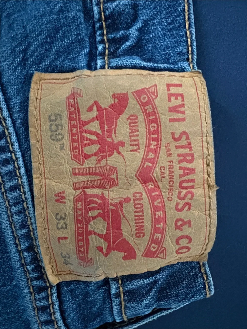 Levi's Men's Straight Dark Blue Denim Jeans